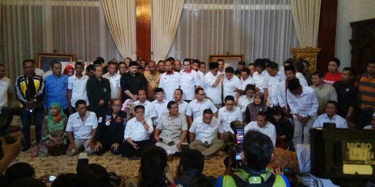 Prabowo: Kehendak warga Jakarta, Anies Gubernur dan Sandi Wakilnya