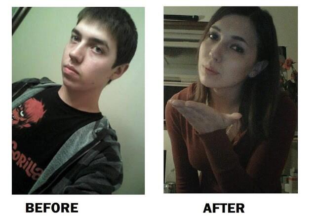 20 Foto Before After Perubahan Transgender Paling Ekstrim
