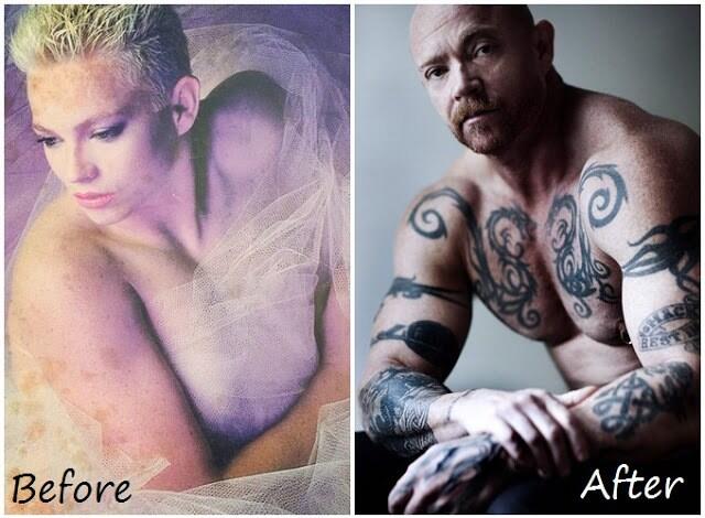 20 Foto Before After Perubahan Transgender Paling Ekstrim