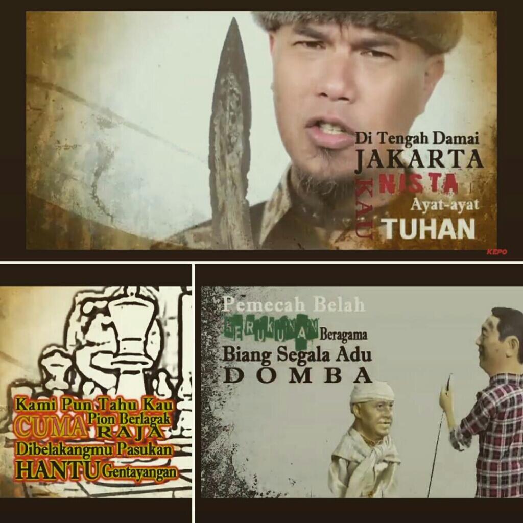 Bikin Lagu Bareng Fadli Zon, Ahmad Dhani Rilis Lagu 'Sajak Sang Penista' !