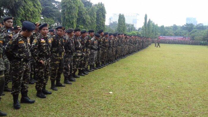 Ribuan Anggota Banser Kumpul di Bumi Perkemahan Ragunan