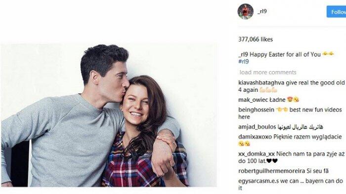 Foto Mesra Robert Lewandowski Membuat Fan Meleleh