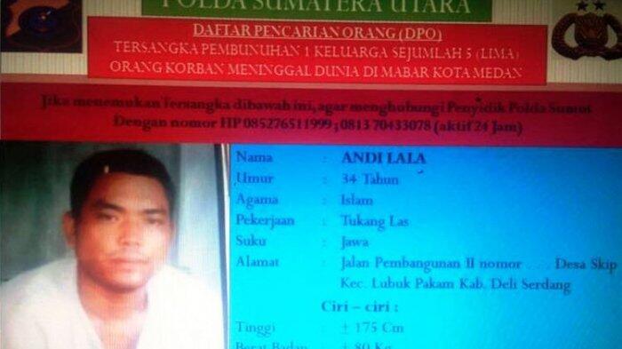 Dendam Kesumat Bisnis Sabu Jadi Alasan Andi Lala Bunuh Satu Keluarga di Medan