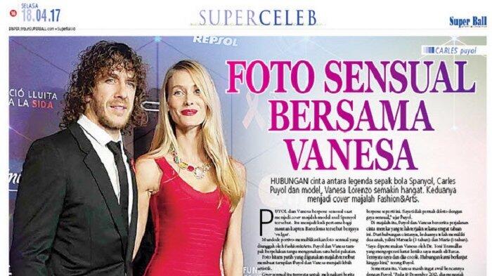 Foto Sensual Carles Puyol dengan Vanesa Lorenzo
