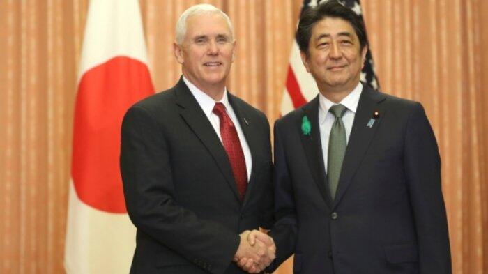 Wapres Amerika dan PM Jepang Menyinggung Krisis Semenanjung Korea