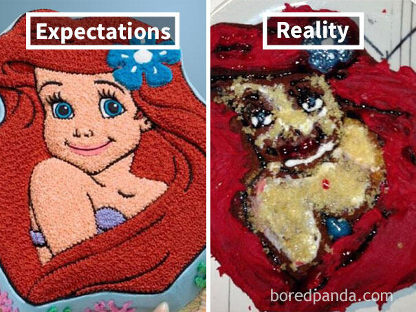 Foto Lucu Meme Ekspetasi vs Realita Edisi Bikin Kue Ini Bikin Ngakak!