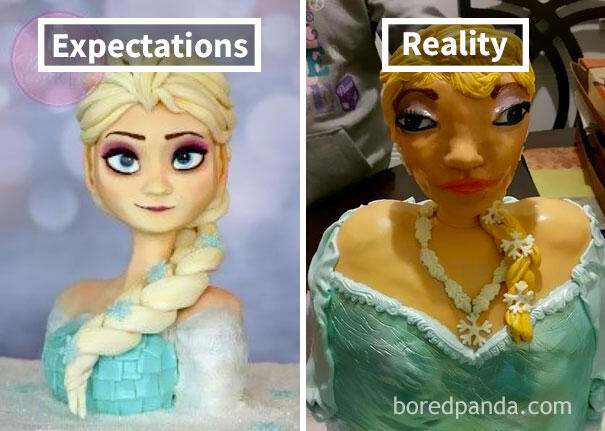Foto Lucu Meme Ekspetasi vs Realita Edisi Bikin Kue Ini Bikin Ngakak!