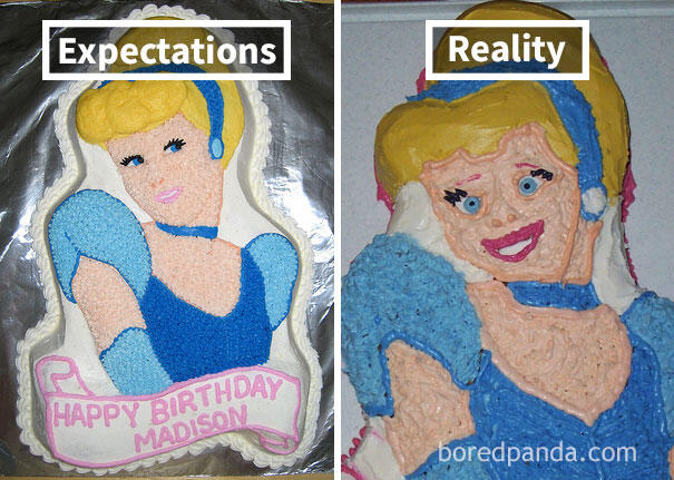 Foto Lucu Meme Ekspetasi vs Realita Edisi Bikin Kue Ini Bikin Ngakak!
