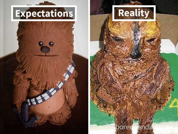 Foto Lucu Meme Ekspetasi vs Realita Edisi Bikin Kue Ini Bikin Ngakak!