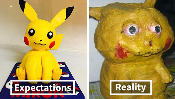 Foto Lucu Meme Ekspetasi vs Realita Edisi Bikin Kue Ini Bikin Ngakak!