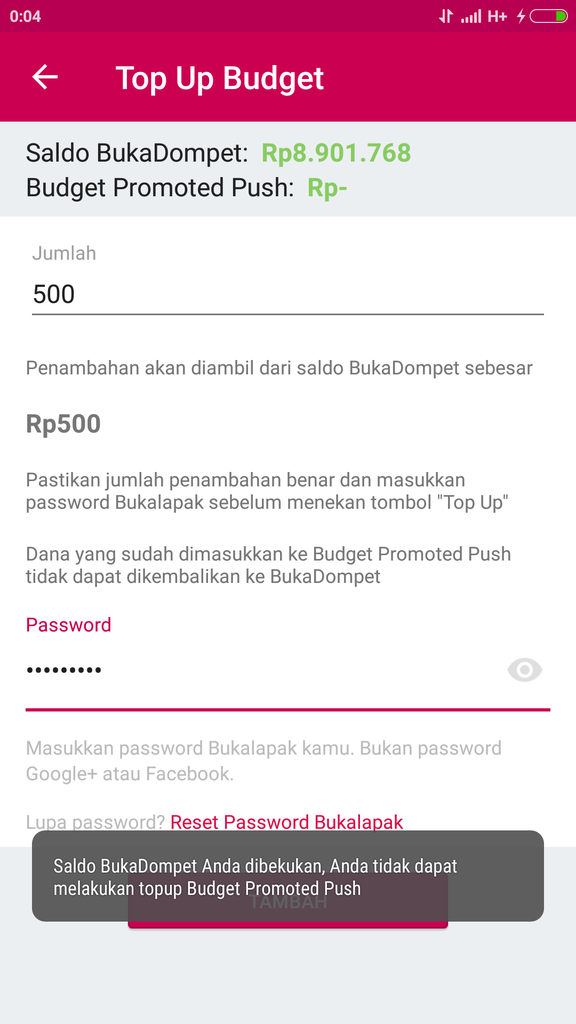 &#91;Need Help&#93; pembekuan saldo buk*lapak sepihak tanpa notifikasi / alasan yg jelas