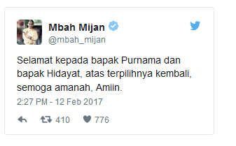 Ramalan Maleset, Mbah Mijan: Mohon Maaf Pendukung Ahok-Djarot, Ini Sudah
