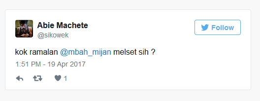 Ramalan Maleset, Mbah Mijan: Mohon Maaf Pendukung Ahok-Djarot, Ini Sudah