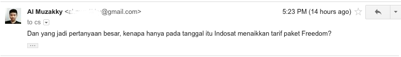 INDOSAT Menaikan Tarif Internet Secara Sepihak