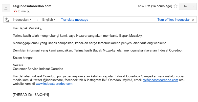 INDOSAT Menaikan Tarif Internet Secara Sepihak