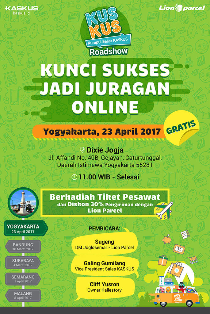 Warga Yogyakarta, Yok Daftar dan Seseruan bareng KUSKUS!