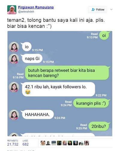 Pria Ini Kumpulkan Retweet Demi Kencan dengan Gadis Impian