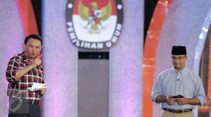 Real Count KPU 80,3 Persen: Ahok 42,75 Persen, Anies 57,25 Persen