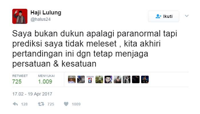 Lulung: Saya Bukan Dukun, Tapi Prediksi Saya Tak Meleset