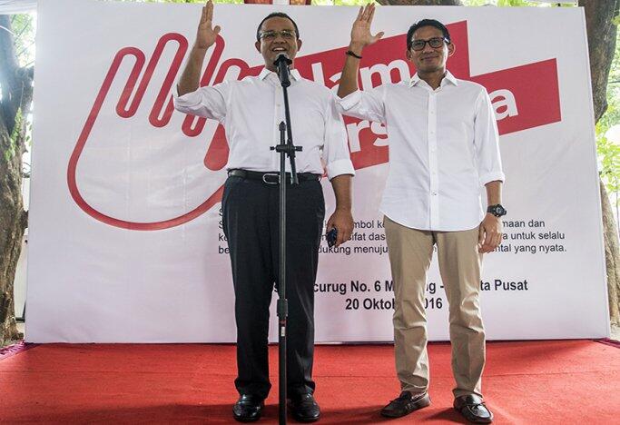 Potret Perjalanan Anies-Uno Menggapai Jakarta