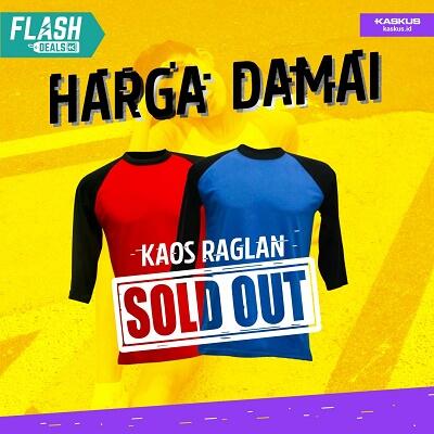 &#91;Flash Deals&#93; Makin Ganteng Dengan Kaos Raglan Mulai Rp22.000-an