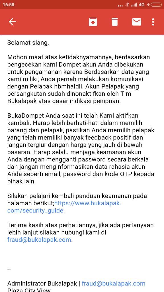 &#91;Need Help&#93; pembekuan saldo buk*lapak sepihak tanpa notifikasi / alasan yg jelas