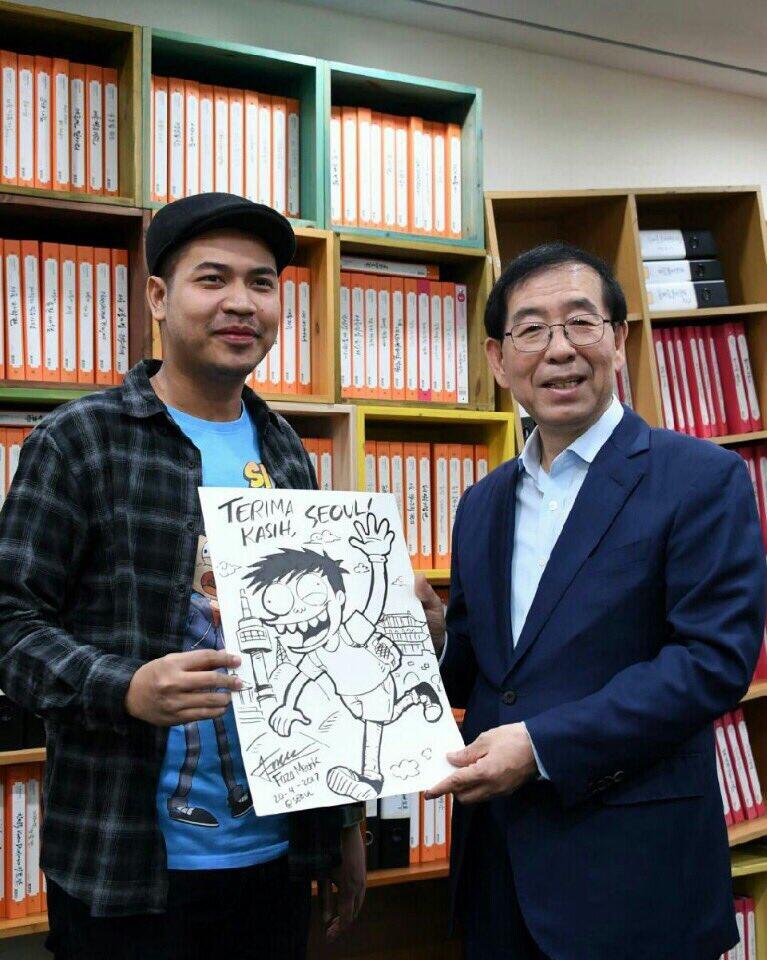Komikus Faza Meonk Dinobatkan Jadi Duta Pariwisata Seoul