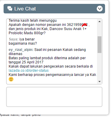 Lazada tidak ada kompensasi lagi untuk Orderan yang di cancel