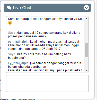 Lazada tidak ada kompensasi lagi untuk Orderan yang di cancel