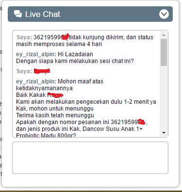 Lazada tidak ada kompensasi lagi untuk Orderan yang di cancel