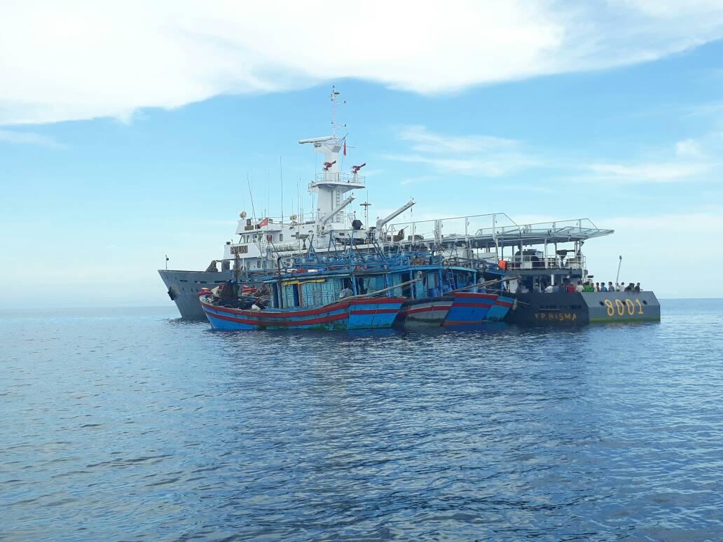 Illegal Fishing di Kepri : 4 Kapal Berbendara Vietnam Diamankan Polair Mabes Polri