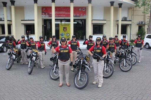 Begini Kiprah ‘Kartini’ Tim Anti-Bandit Polrestabes Surabaya Polwan Anti Bandit