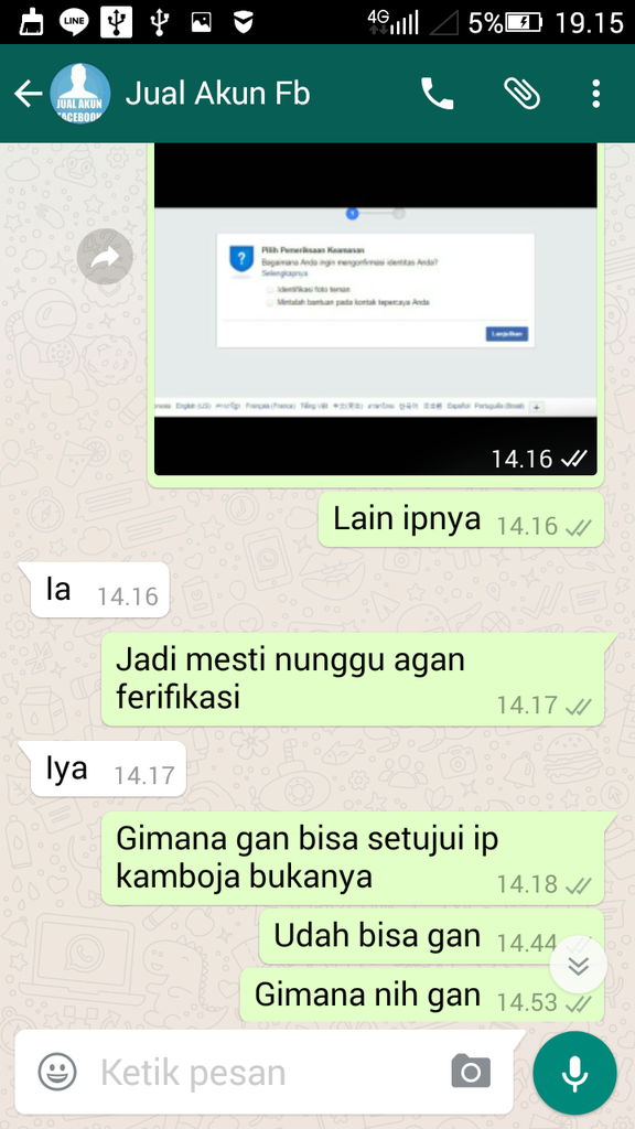 Penipuan Berkedok Jual Akun Facebook