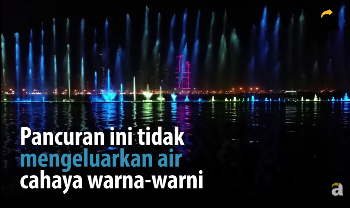 Air mancur unik ini 100 persen terbuat dari merkuri Gans