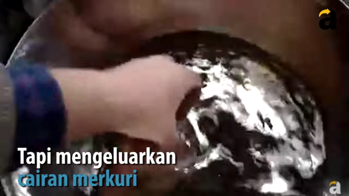 Air mancur unik ini 100 persen terbuat dari merkuri Gans