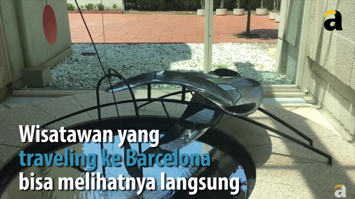 Air mancur unik ini 100 persen terbuat dari merkuri Gans