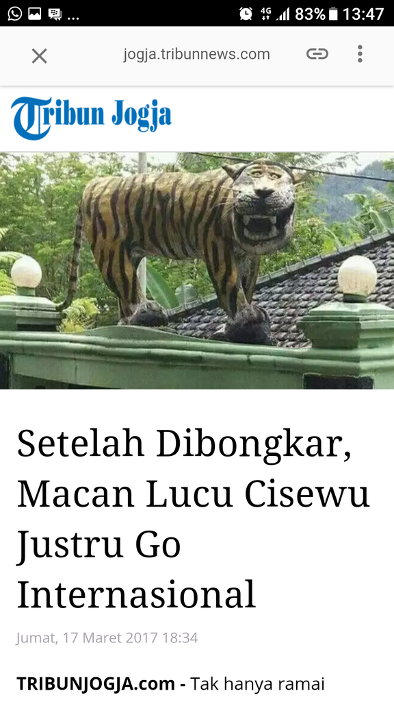 Nasibmu Kini Macan Cisewu.. 