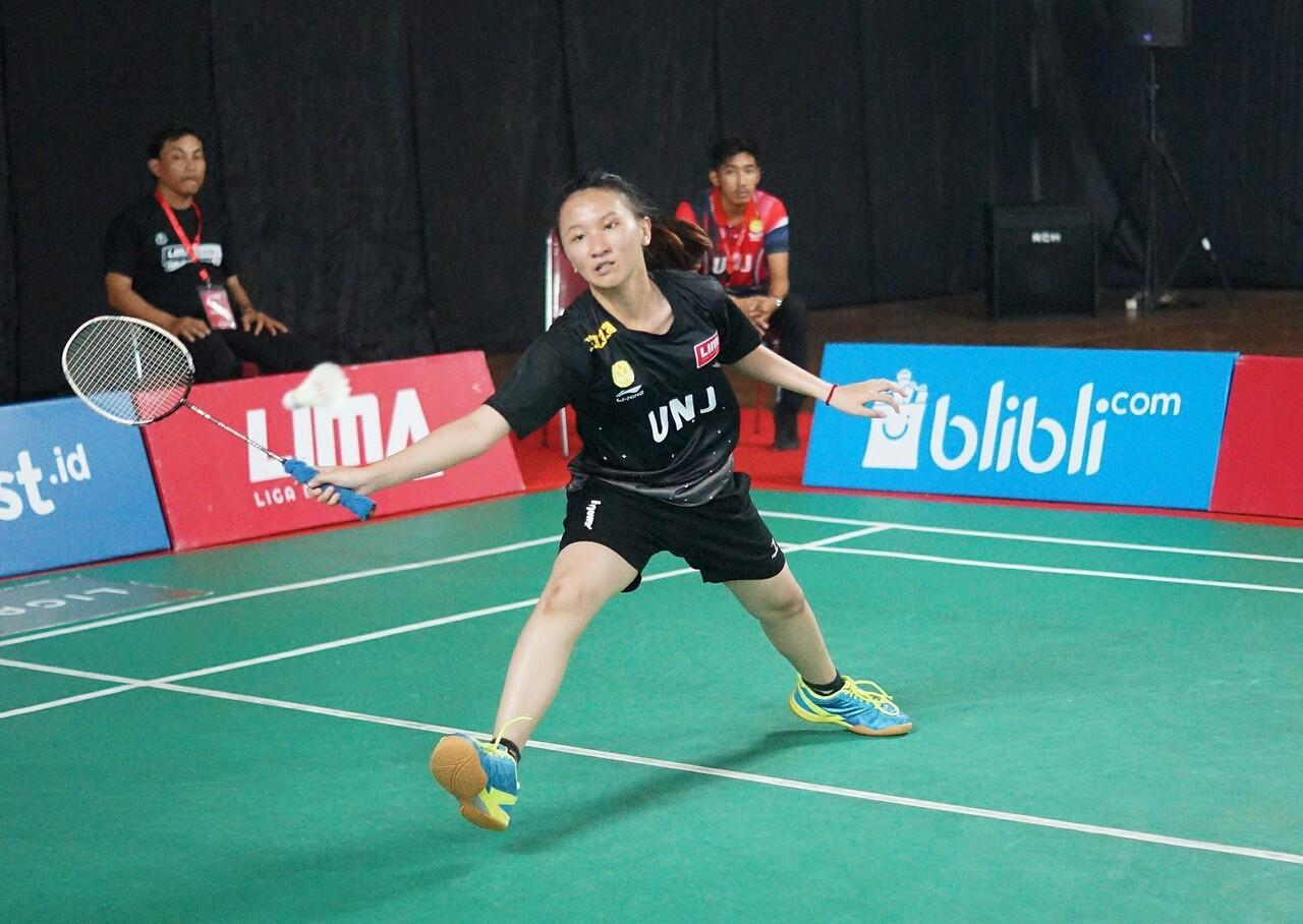 Moment pertandingan hari pertama LIMA Badminton GJC