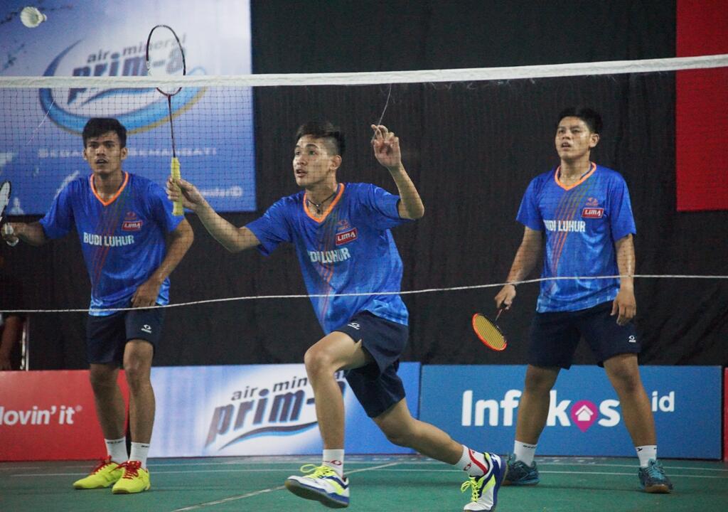 Moment pertandingan hari pertama LIMA Badminton GJC
