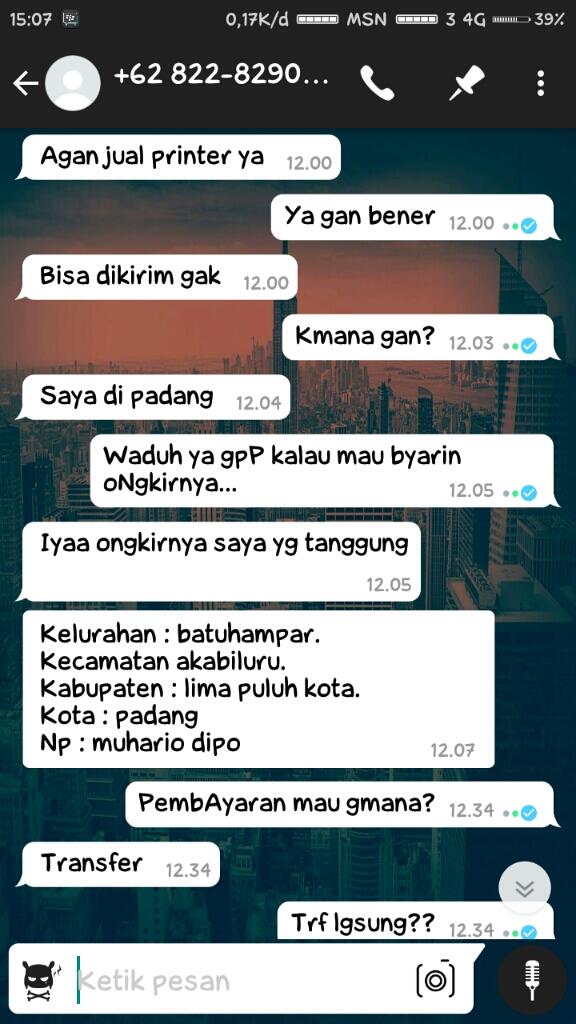 wasPada Seller Penipu