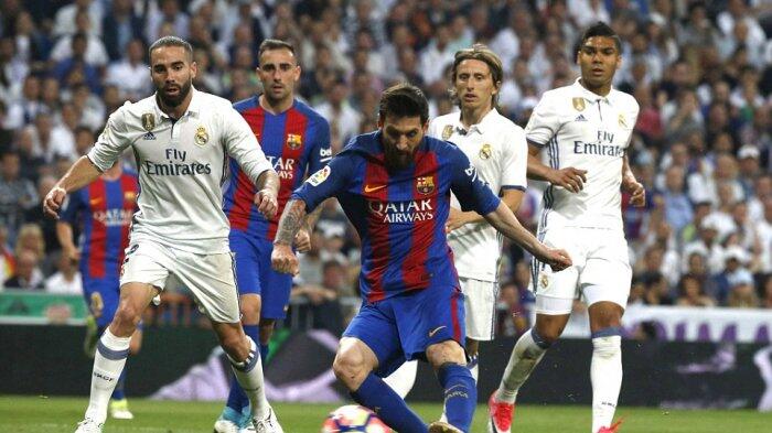 Gol ke-500 Barcelona di Injury Time Kalahkan Real Madrid 3-2