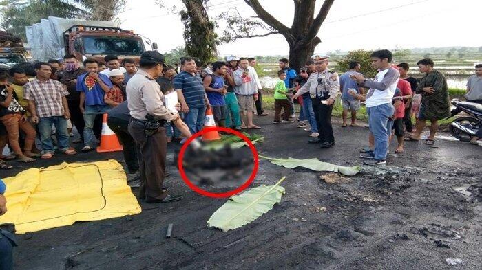 Mobil Pembawa Elpiji Terbakar, Seorang Tewas Terpanggang, Satu Lagi Kritis