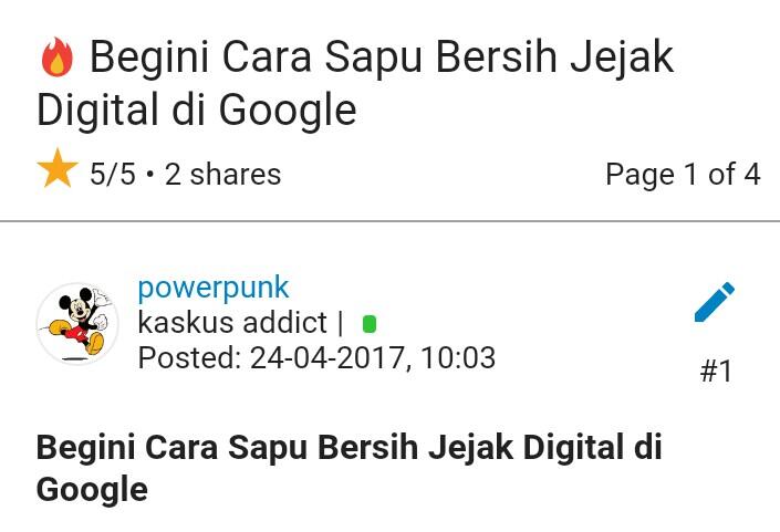 Begini Cara Sapu Bersih Jejak Digital di Google