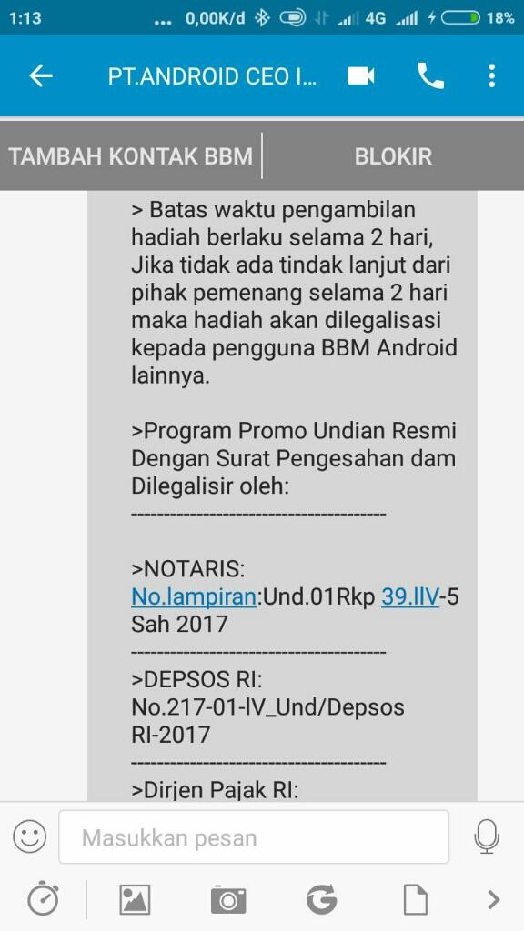 Hati2 Penipuan Di BBM. 