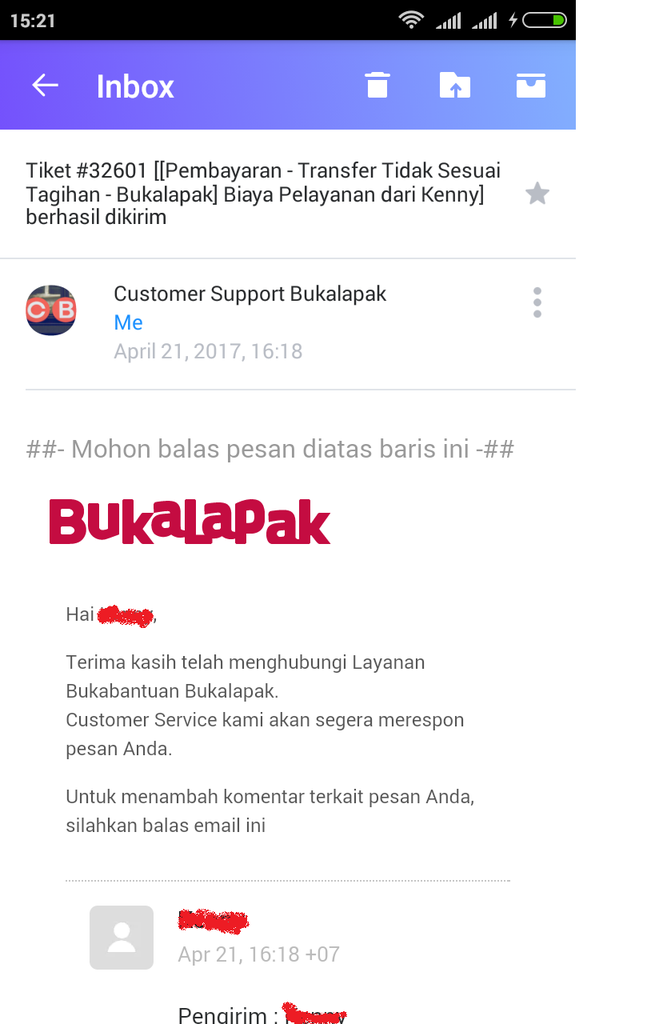 Pertama & Terakhir belanja di BUKALAPAK.COM . Hati2 Guys !!!