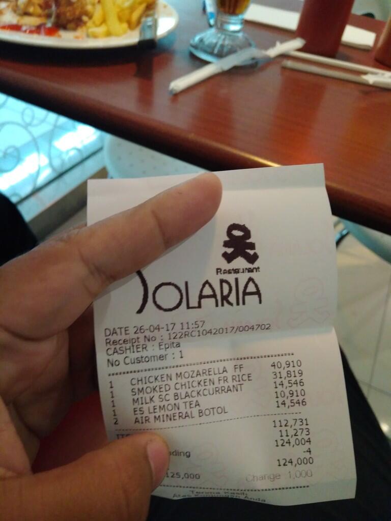 Hati-hati Makan di Solaria