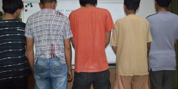 Isap Sabu di Dalam Mesjid Raya Makassar, 5 Lelaki di Boyong Ke Polrestabes Makassar