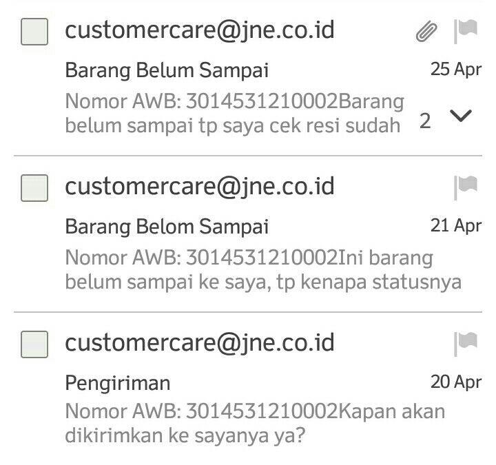 JNE, Mana Barang Saya?!