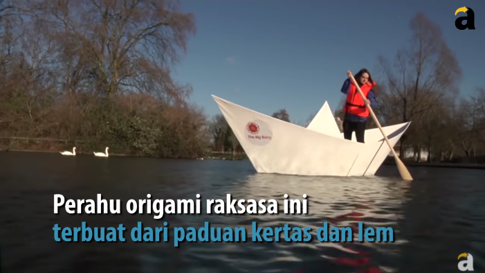 Menakjubkan! Perahu Kertas Ini Bisa Berlayar Dengan Penumpang Manusia