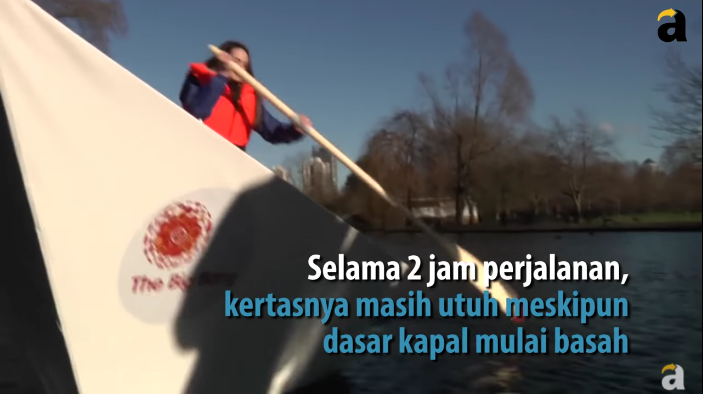 Menakjubkan! Perahu Kertas Ini Bisa Berlayar Dengan Penumpang Manusia